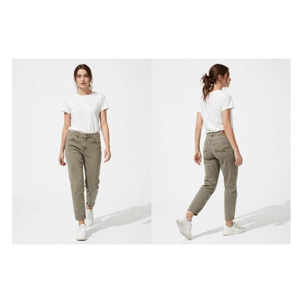 American Eagle Outfitters Super Stretch X Olive Green Pants Size 8 Regular VGUC